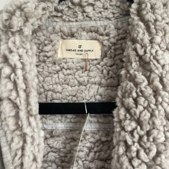 Thread and Supply Sherpa Lined Cardigan - Picture 4 of 5